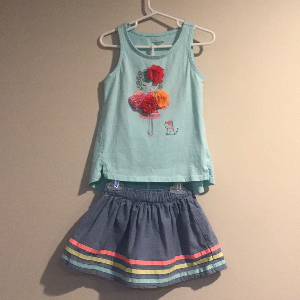 Girls 3T Gymboree summer skirt and top
